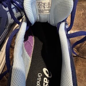 Asics Blue and Lavender Athletic Sneakers